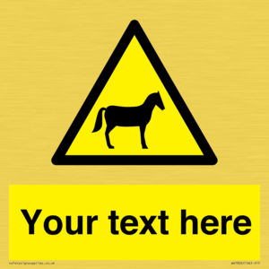 Custom warning horses